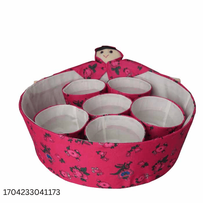 7 pcs Straw Basket - 36 x 11 x 6/11 x 8 - Size 36 x 11 x 6 cm