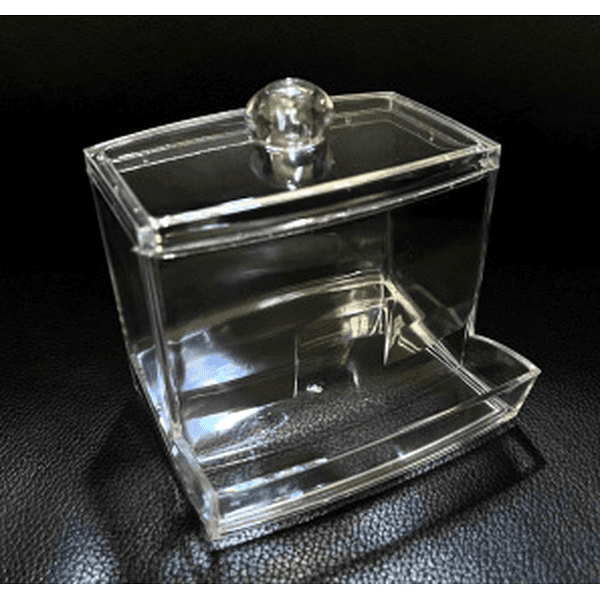 ACRYLIC COTTON SWAB BOX-8.8X7X8.3