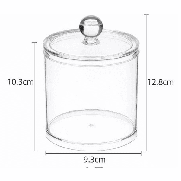 Qtip Holder Dispenser - Ø9.3 x H10.3 cm - Size 9.3 x 10.3 cm